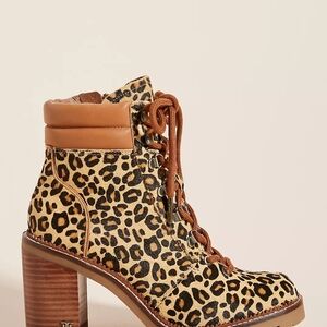 Leopard Print Ankle Boots